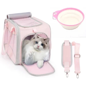 Soft-Sided Pet Carrier bag with Solid Frame