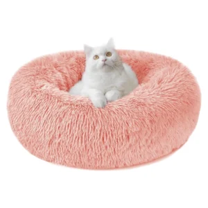 Donut Fluffy Anti-Anxiety Bed for Small Pets