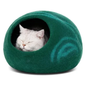Wool Cat Cave Bed